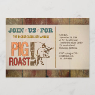 Schweinbraten-Grill-Party Einladungen