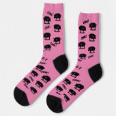 Schweinchen grunzt socken (Linkes Detail)