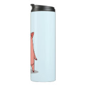 Schweinchen mit Regenbogenballon Thermosbecher (Nach rechts gedreht)