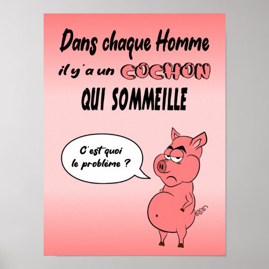 Schweinchen Poster (Vorne)