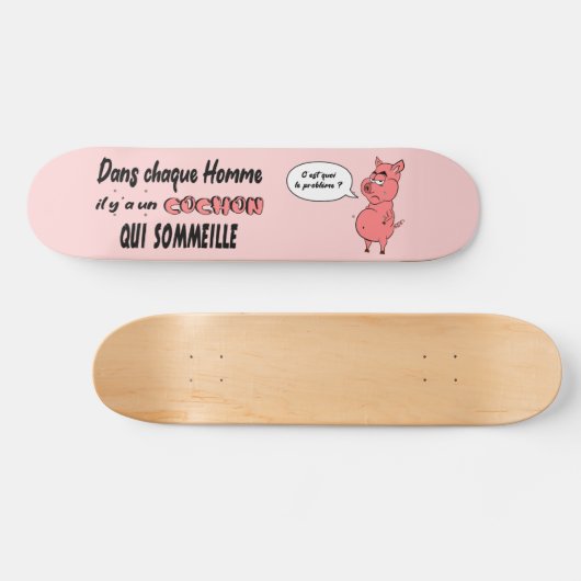 Schweinchen Skateboard (Horizontal)