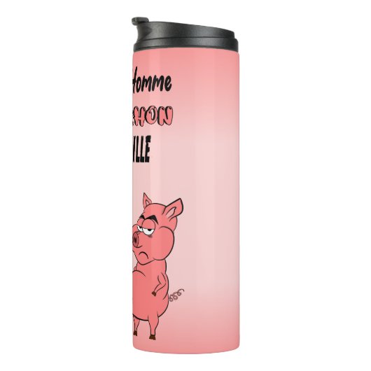 Schweinchen Thermosbecher (Nach rechts gedreht)