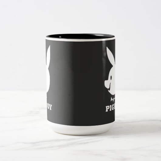 Schweinchen Zweifarbige Tasse (Mittel)