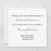 Schweine Abend Empfang Einladung (Rückseite)