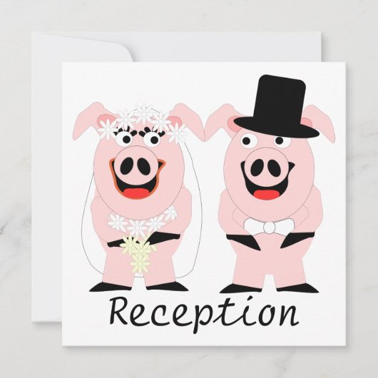 Schweine-Abendempfang Einladung (Vorderseite)