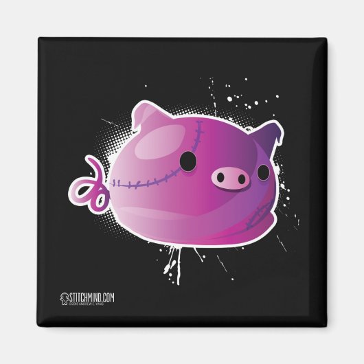 Schweine-Abom-Magnet Magnet (Vorne)