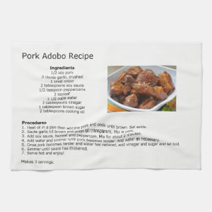Schweine-Adobo-Rezept Handtuch