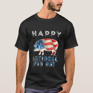Schweine am Nationalfeiertag machen mich glücklic T-Shirt