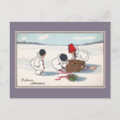 Schweine auf dem Lam Vintage Weihnachten (Vorderseite)