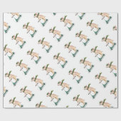 Schweine auf einem Roller Geschenkpapier (Flach)