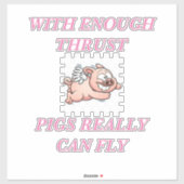 SCHWEINE AUFKLEBER (Blatt)