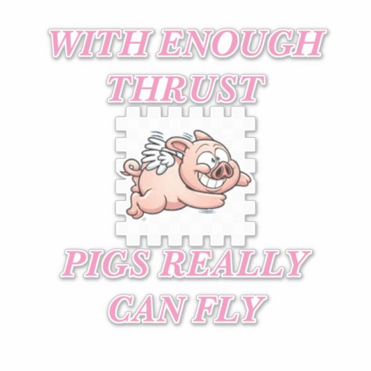 SCHWEINE AUFKLEBER (Vorderseite)