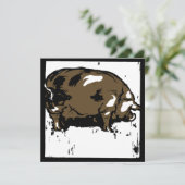 Schweine aus viktorianischem Holz Ankündigung (Stehend Vorderseite)