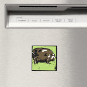 Schweine aus viktorianischem Holz Magnet (In Situ (Geschirrspüler))