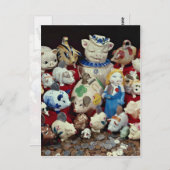 Schweine-Banken für Kinder Postkarte (Vorne/Hinten)