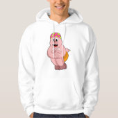 Schweine beim Springen ins Wasser Hoodie (Vorderseite)
