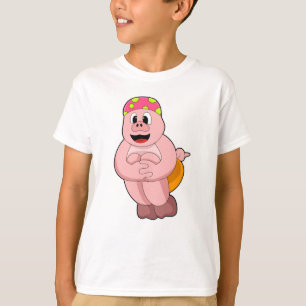 Schweine beim Springen ins Wasser T-Shirt