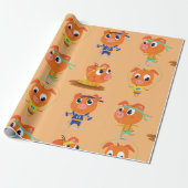 Schweine beim Training Geschenkpapier (Ungerollt)