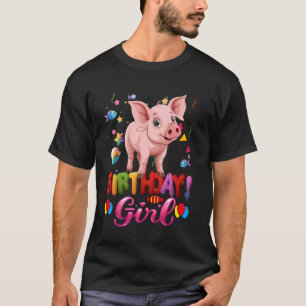 Schweine Birthday Princess Girl's My Birthday Pig  T-Shirt