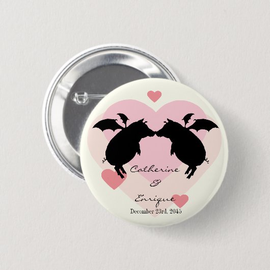 Schweine Button (Vorne & Hinten)