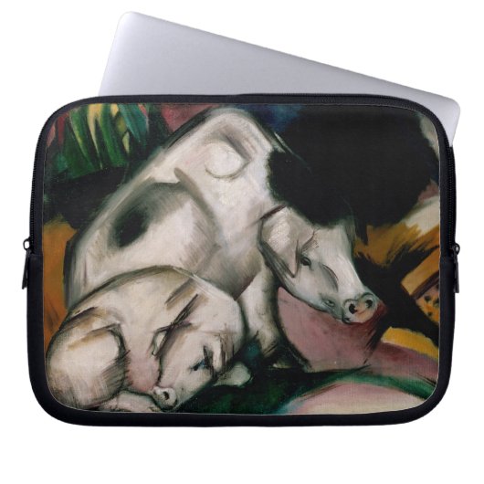 Schweine, c.1912 (Öl auf Leinwand) Laptopschutzhülle (Vorderseite)