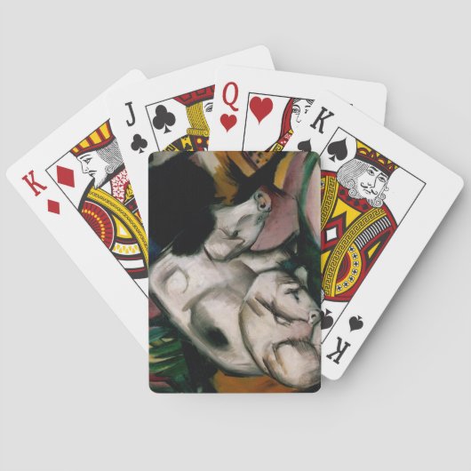 Schweine, c.1912 (Öl auf Leinwand) Spielkarten (Rückseite)