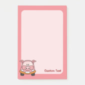 Schweine-Cartoon-Auto Post-it Klebezettel (Vorderseite)