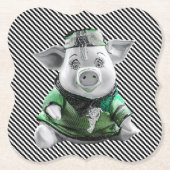 Schweine-Coaster Untersetzer (Vorderseite)