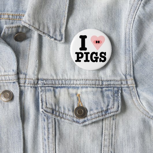 Schweine der Liebe I Button (Beispiel)