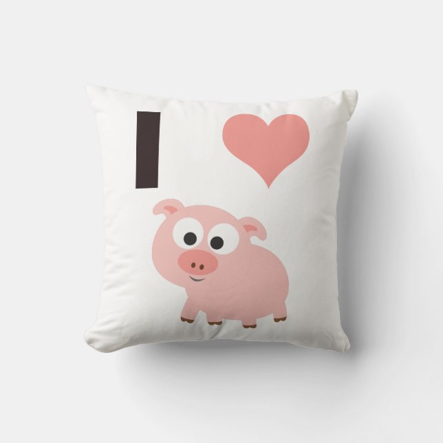 Schweine des Herzens I Kissen (Vorderseite)