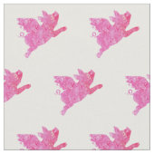 Schweine, die fliegen, stoff (Nahaufnahme)