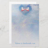 Schweine, die küssen an unglaubliche Liebe glauben Briefpapier (Vorne/Hinten)