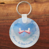 Schweine, die küssen an unglaubliche Liebe glauben Schlüsselanhänger (Vorderseite)