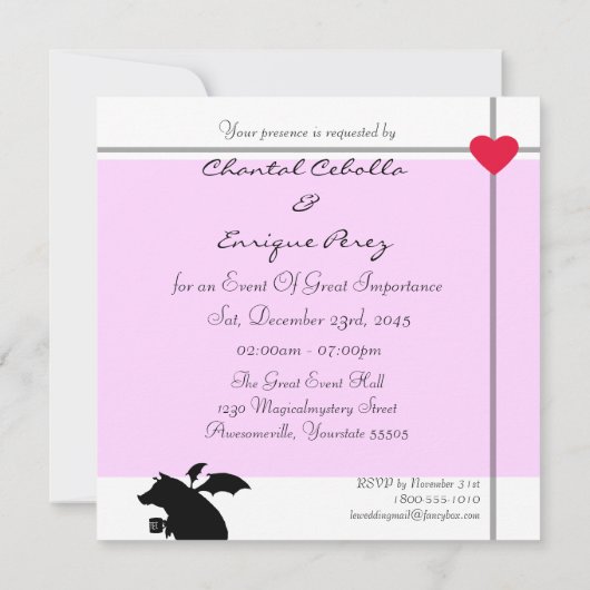 Schweine Einladung (Rückseite)