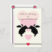 Schweine Einladung (Vorne/Hinten)