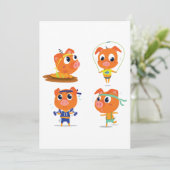 Schweine Einladung (Stehend Vorderseite)