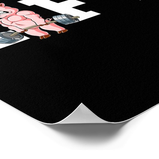 Schweine-Fahrstuhl Poster (Ecke)