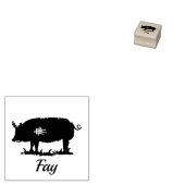 Schweine - Fay Gummistempel (Stempel)