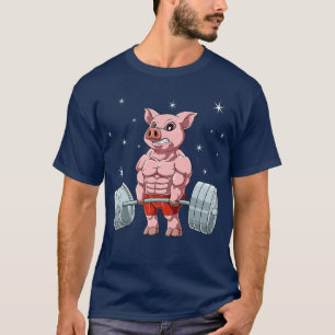 Schweine-Fitness-Fitnessstudio für ein Tier T-Shirt