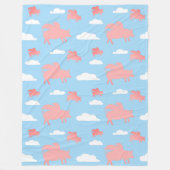 Schweine Fleecedecke (Vorderseite)