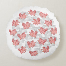 Schweine fliegen kundenspezifisches Kissen