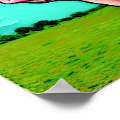 Schweine fliegen poster (Ecke)