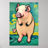 Schweine fliegen poster (Vorne)