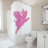 Schweine fliegen, Schweine fliegen, Duschvorhang (Beispiel)