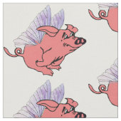 Schweine fliegen stoff (Nahaufnahme)