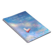 Schweine fliegen und ihre Flügel wachsen lassen Notizblock (Rechte Seite)