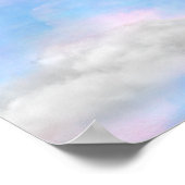 Schweine fliegen und ihre Flügel wachsen lassen Poster (Ecke)