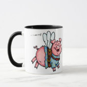 Schweine flogen keine txt Tasse (Links)