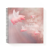 Schweine Fly-an-Unglaubliches Day-Notebook