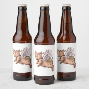 Schweine Fly Bierflaschenetikett